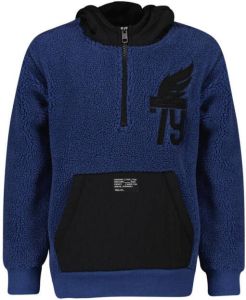 CoolCat Junior hoodie Sage CB donkerblauw zwart