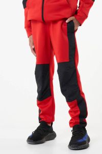 CoolCat Junior joggingbroek Chevy rood zwart