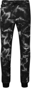 CoolCat Junior skinny joggingbroek Clay met all over print zwart wit