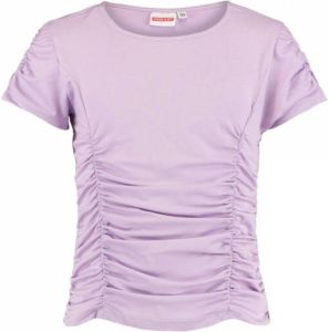 CoolCat Junior T shirt Elijn met plooien lila