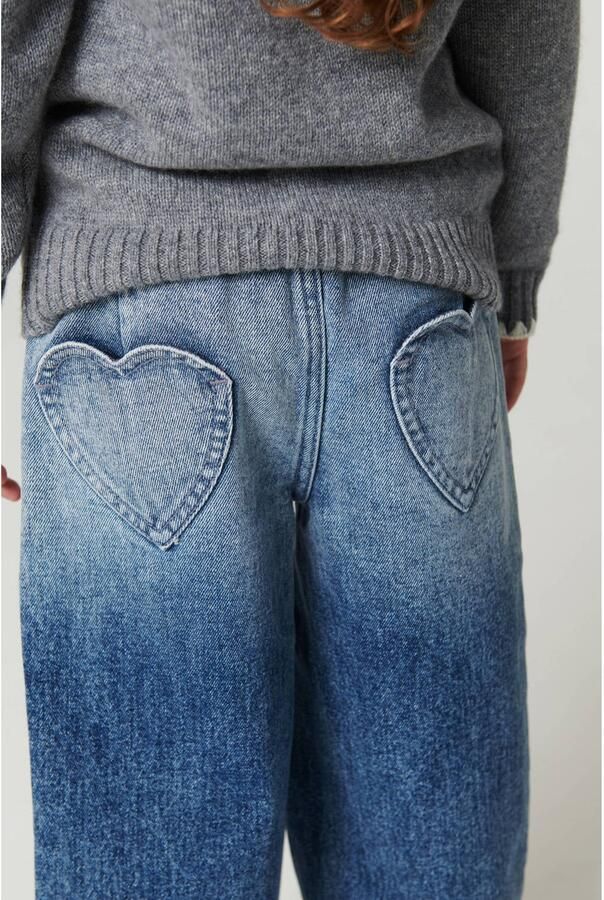 Copenhagen Colors barrel dip-dye jeans met patches blauw Meisjes Denim - Foto 2