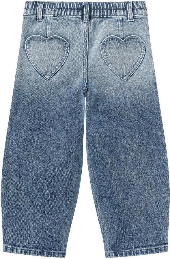 Copenhagen Colors barrel dip-dye jeans met patches blauw Meisjes Denim - Foto 3