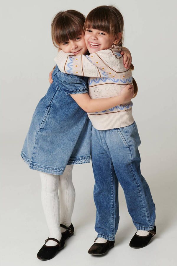 Copenhagen Colors dip-dye regular fit jeans blauw Meisjes Denim Dip-dye - Foto 3