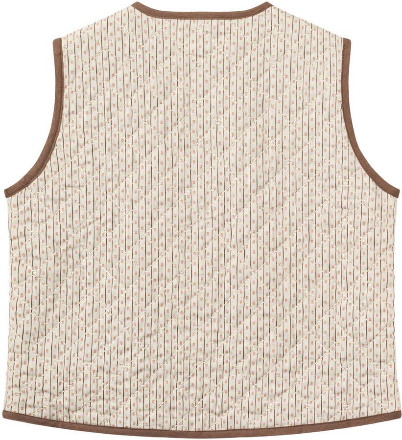 Copenhagen Colors gilet met print zand bruin Beige Meisjes Katoen Ronde hals - Foto 2