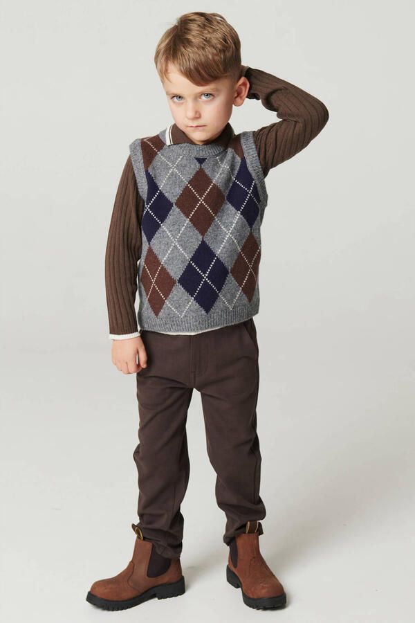 Copenhagen Colors junior chino donkerbruin