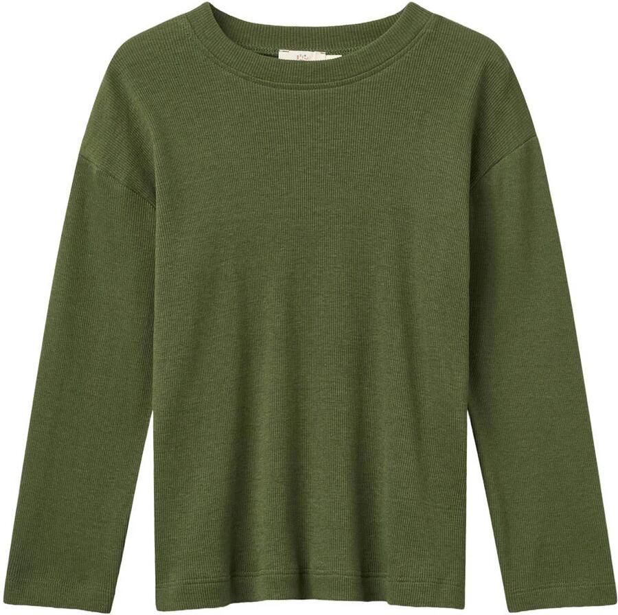 Copenhagen Colors longsleeve donkergroen Katoen Ronde hals