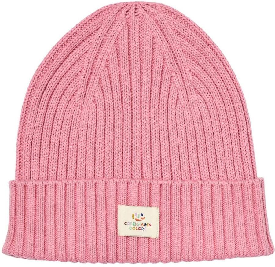 Copenhagen Colors muts roze Katoen Effen maat 48-50