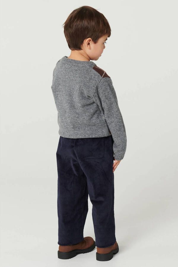 Copenhagen Colors regular fit corduroy casual broek donkerblauw - Foto 3