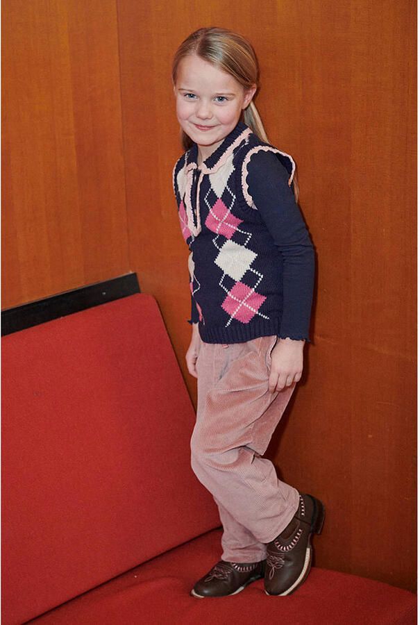 Copenhagen Colors regular fit corduroy casual broek roze Effen - Foto 2