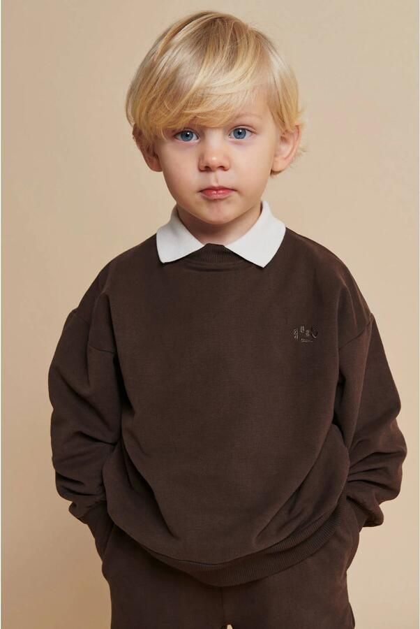 Copenhagen Colors sweater donkerbruin