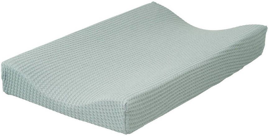 Cottonbaby aankleedkussenhoes wafel gebreid 48x72 cm oudgroen Effen