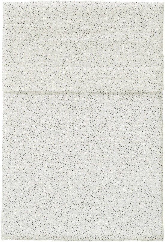 Cottonbaby baby ledikantlaken Cottonsoft Sparkle 120x150 cm ecru taupeec Babylaken