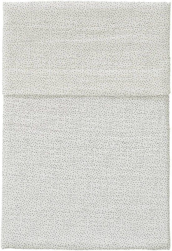 Cottonbaby baby ledikantlaken Cottonsoft Sparkle 120x150 cm ecru zwart Babylaken