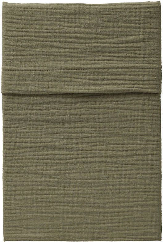 Cottonbaby baby ledikantlaken Cottonsoft uni 120x150 cm kakigroen