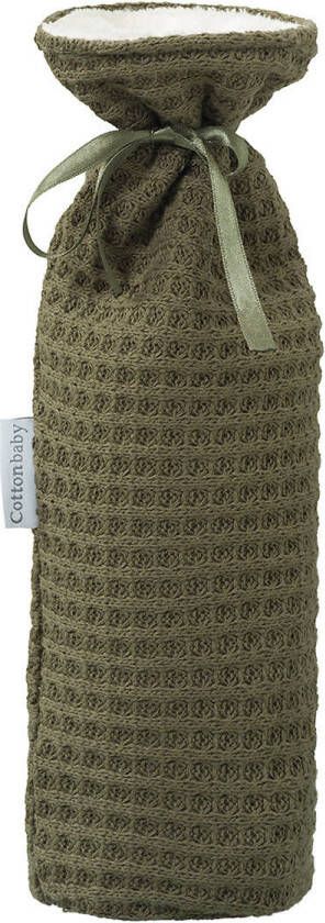 Cottonbaby kruikenzak wafel gebreid kakigroen