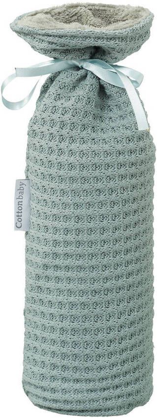 Cottonbaby kruikenzak wafel gebreid oudgroen