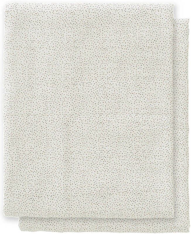 Cottonbaby multidoek S Cottonsoft Sparkle 60x70 cm set van 2 ecru taupe Hydrofiele luiers