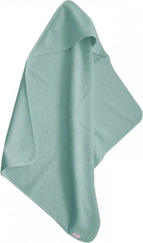 Cottonbaby Wafel badcape 75x75 cm oudgroen Handdoek badcape