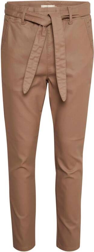 Cream coated tapered fit broek CRTorid zwart