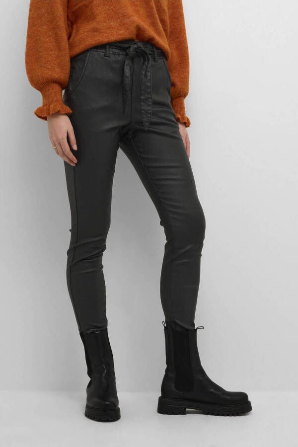 Cream coated tapered fit broek CRTorid zwart