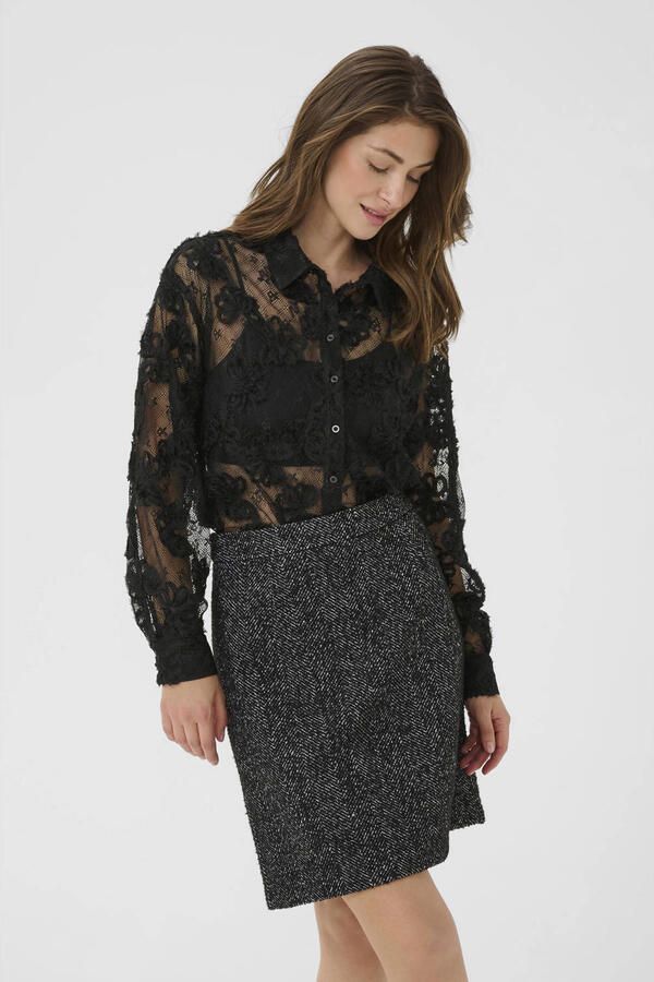 Cream blouse zwart - Foto 2