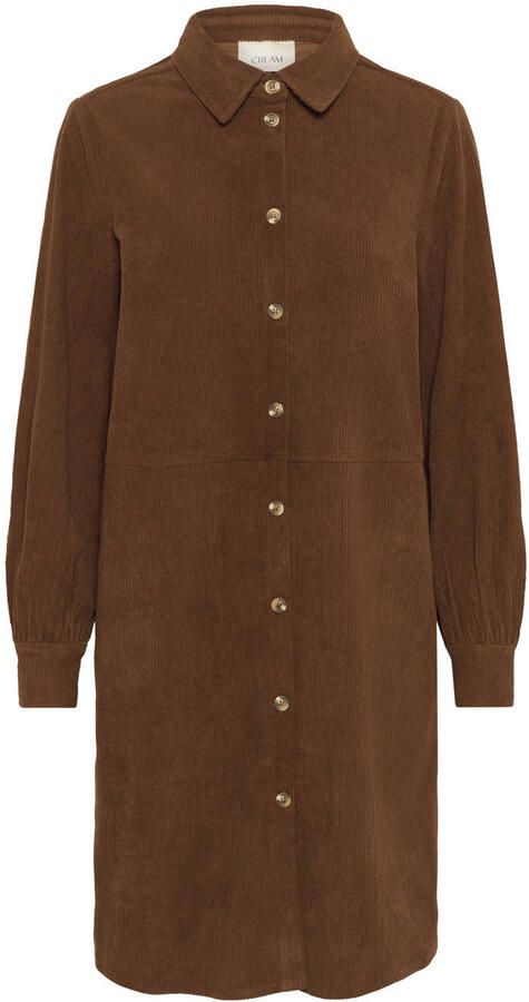 Cream blousejurk bruin