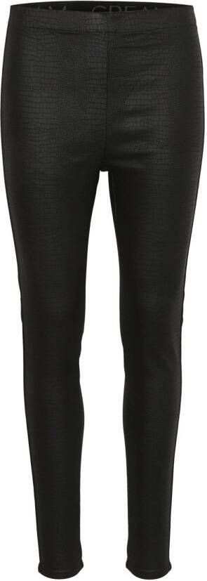 Cream Zwarte Geweven Legging Broek Black Dames