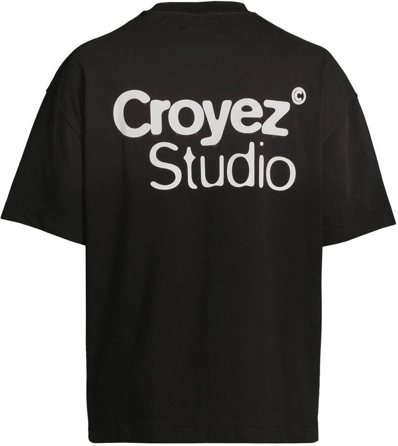 Croyez relaxed fit T-shirt met backprint zwart