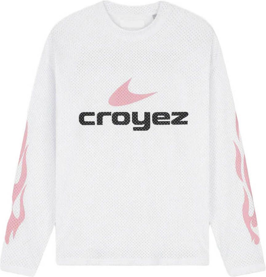 Croyez longsleeve met backprint wit