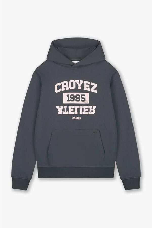 Croyez oversized hoodie met print antraciet