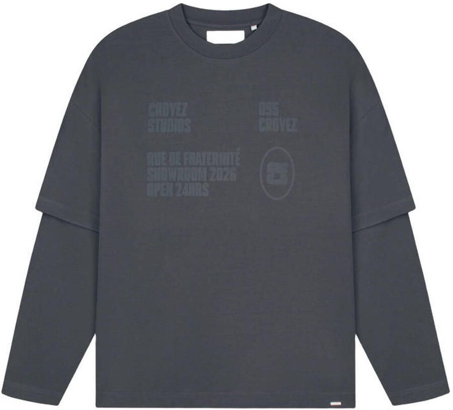 Croyez oversized longsleeve met print antra