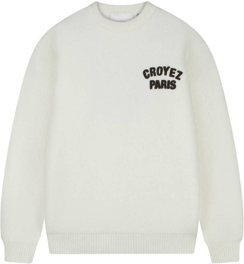 Croyez oversized sweater met backprint off-white