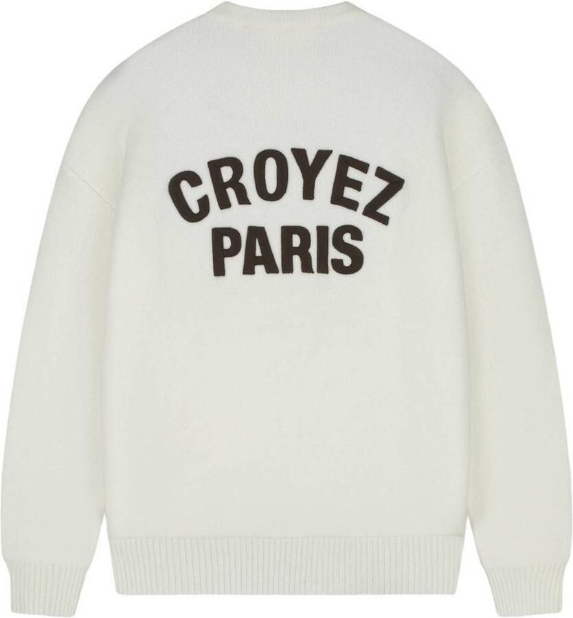 Croyez oversized sweater met backprint off-white - Foto 2