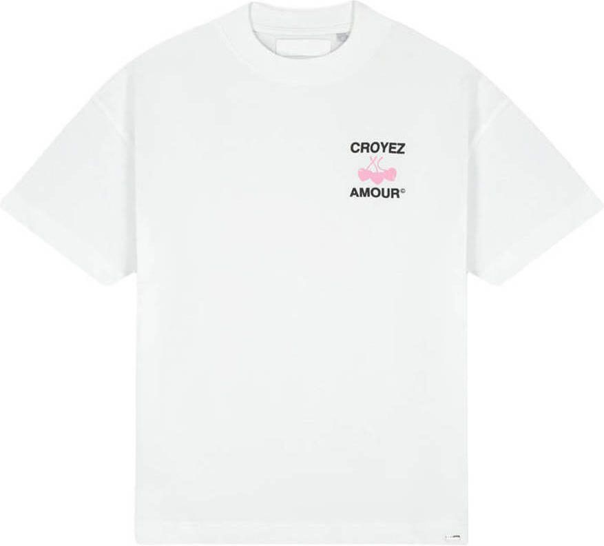Croyez oversized T-shirt met backprint wit