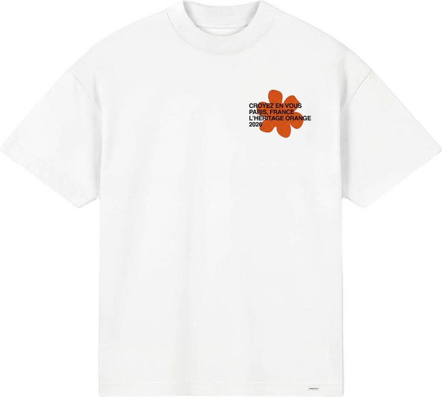 Croyez oversized T-shirt met backprint wit