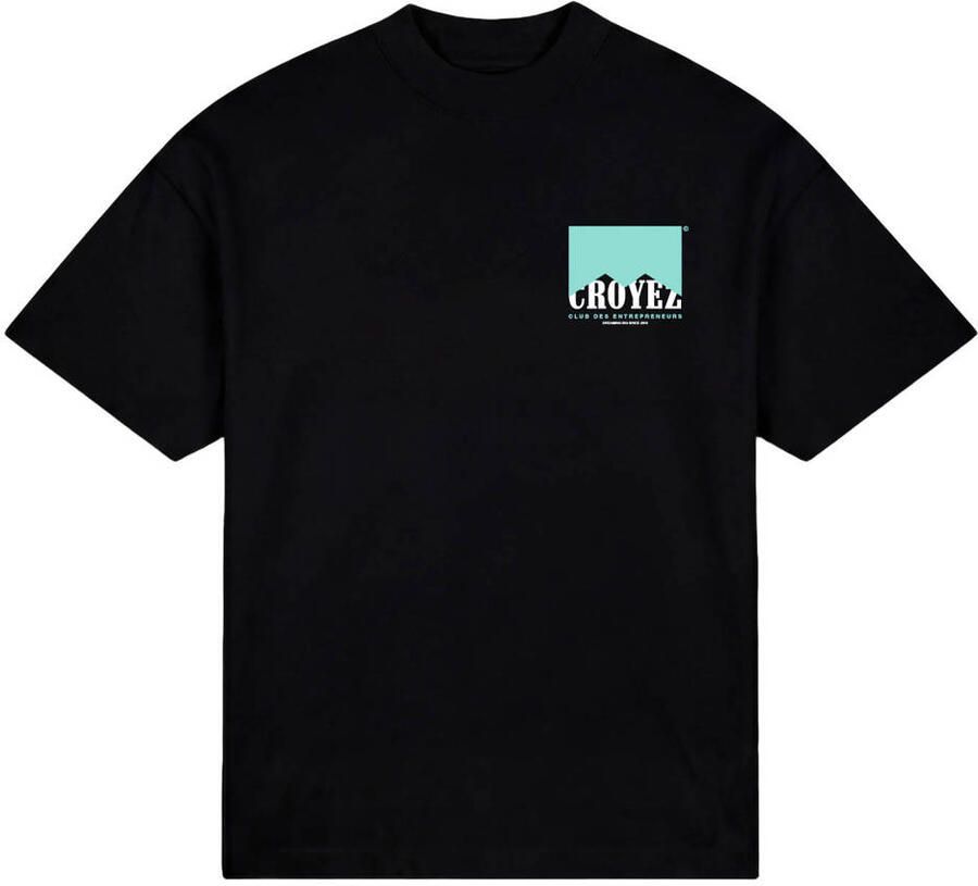 Croyez oversized T-shirt met backprint zwart