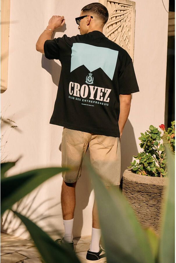 Croyez oversized T-shirt met backprint zwart - Foto 3