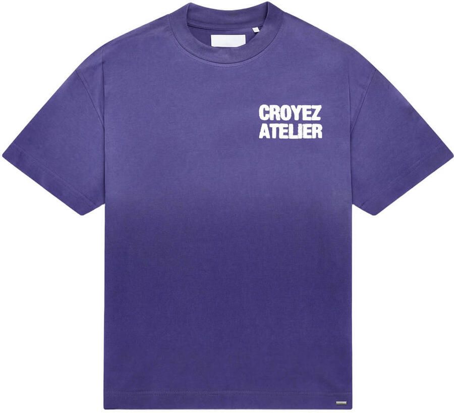 Croyez oversized T-shirt paars
