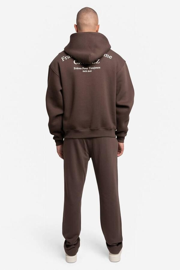 Croyez relaxed fit joggingbroek dark brown - Foto 3