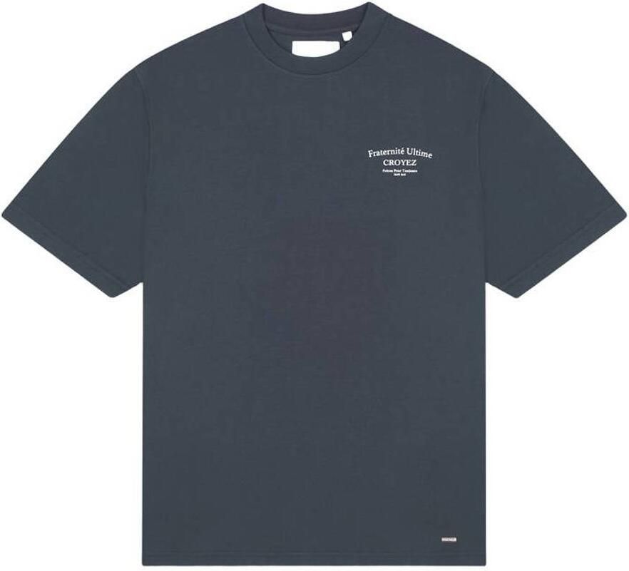 Croyez relaxed fit T-shirt met backprint donkerblauw