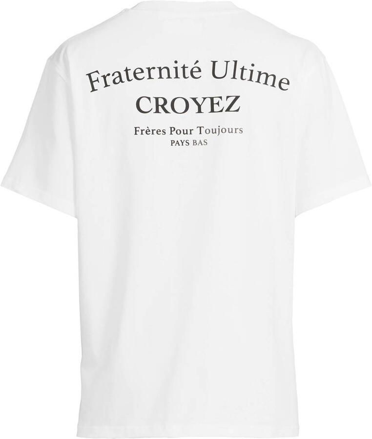 Croyez relaxed fit T-shirt met backprint wit
