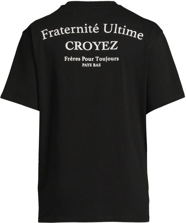 Croyez relaxed fit T-shirt met backprint zwart