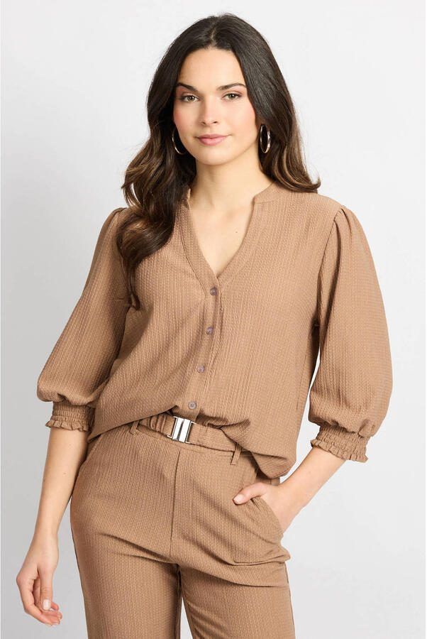 CS the Label blouse bruin