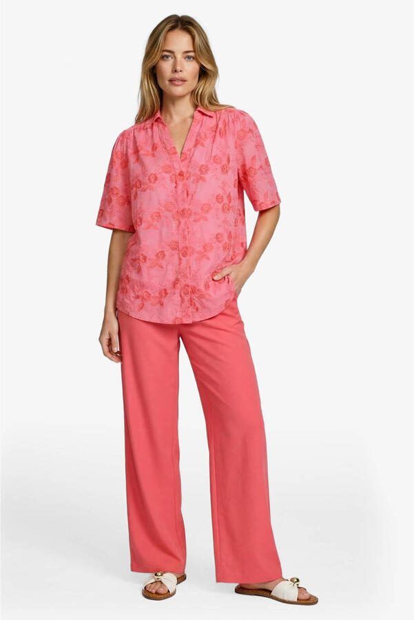 CS the Label blouse koraalrood