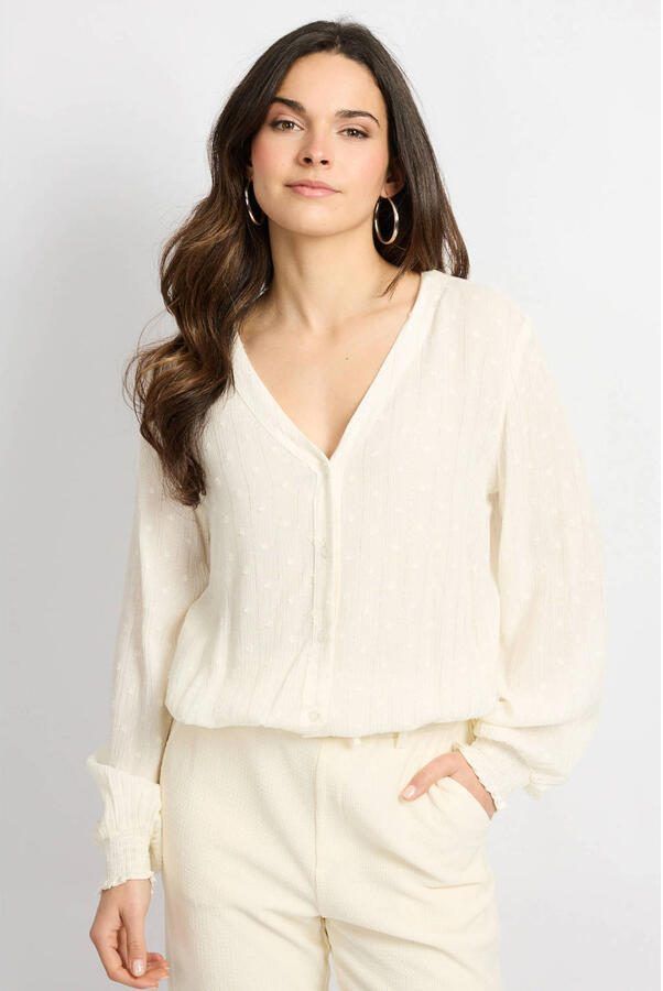 CS the Label blouse met lurex