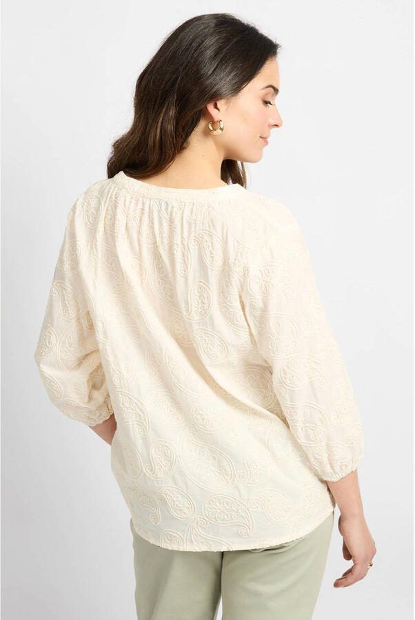CS the Label blouse met paisley print ecru - Foto 3