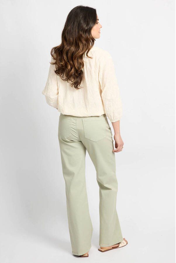 CS the Label bootcut regular waist cropped broek mintgroen - Foto 2