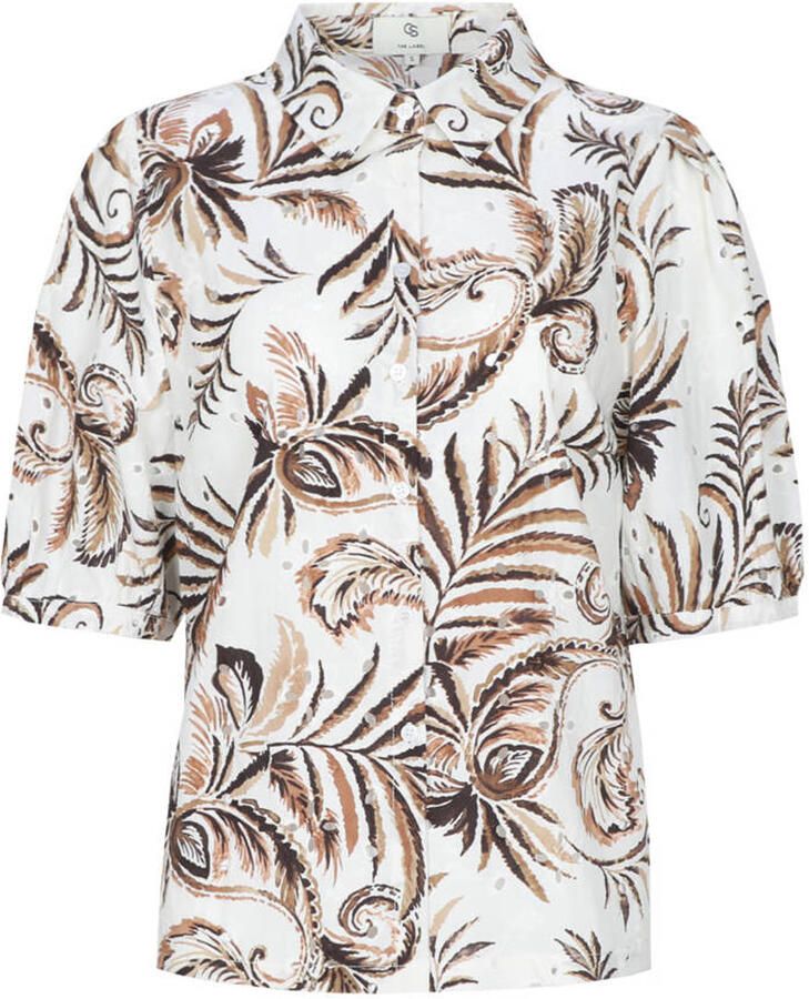 CS the Label gebloemde blouse bruin - Foto 2