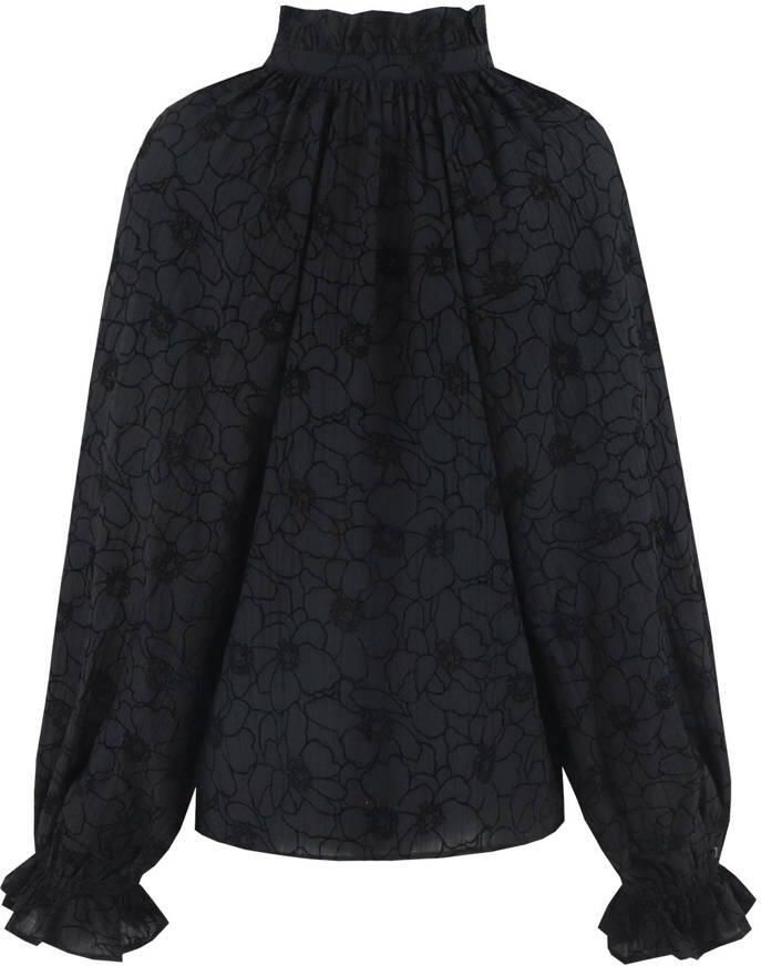 CS the Label gebloemde blouse zwart - Foto 2