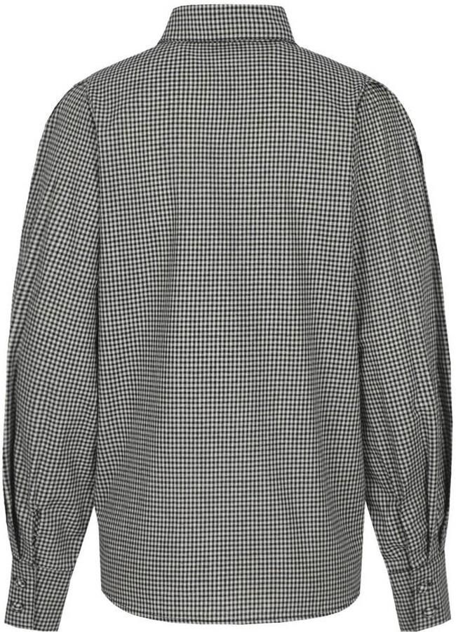 CS the Label geruite blouse zwart wit - Foto 2